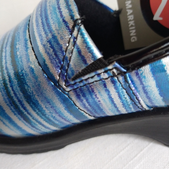 Marble blue clogs work nurse slip on shoes size 8 - Picture 16 of 16